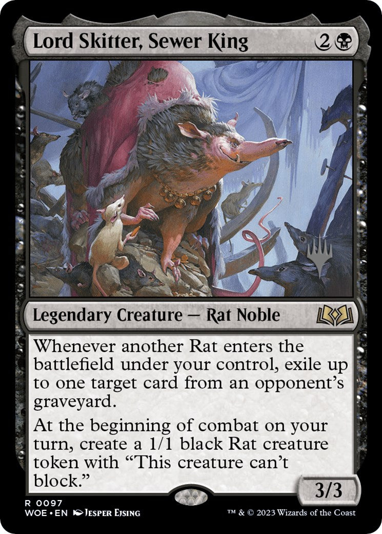 Lord Skitter, Sewer King (Promo Pack) [Wilds of Eldraine Promos] MTG Single Magic: The Gathering    | Red Claw Gaming