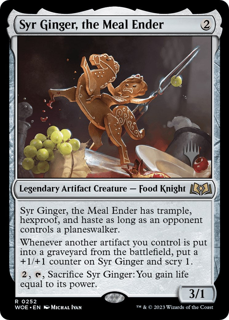 Syr Ginger, the Meal Ender (Promo Pack) [Wilds of Eldraine Promos] MTG Single Magic: The Gathering    | Red Claw Gaming