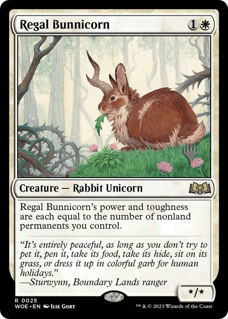 Regal Bunnicorn (Promo Pack) [Wilds of Eldraine Promos] MTG Single Magic: The Gathering    | Red Claw Gaming