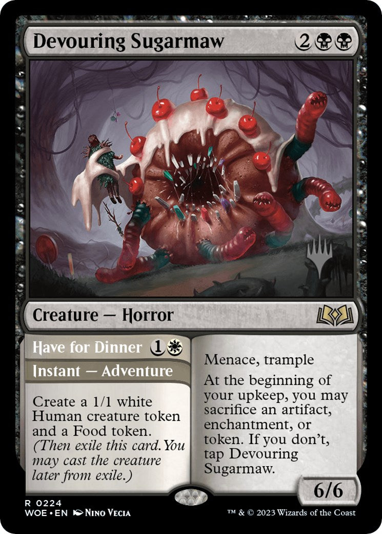 Devouring Sugarmaw // Have for Dinner(Promo Pack) [Wilds of Eldraine Promos] MTG Single Magic: The Gathering    | Red Claw Gaming