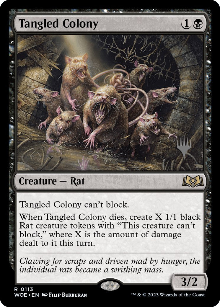 Tangled Colony (Promo Pack) [Wilds of Eldraine Promos] MTG Single Magic: The Gathering    | Red Claw Gaming