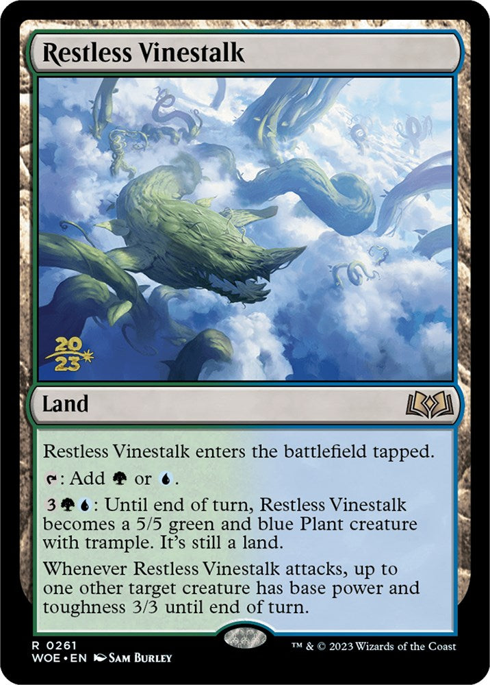 Restless Vinestalk [Wilds of Eldraine Prerelease Promos] MTG Single Magic: The Gathering    | Red Claw Gaming