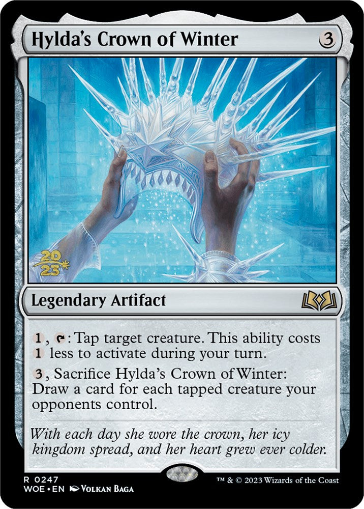 Hylda's Crown of Winter [Wilds of Eldraine Prerelease Promos] MTG Single Magic: The Gathering    | Red Claw Gaming