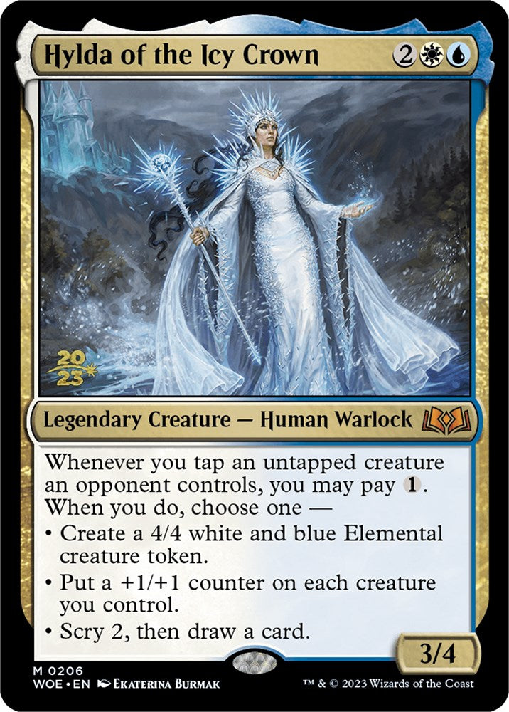 Hylda of the Icy Crown [Wilds of Eldraine Prerelease Promos] MTG Single Magic: The Gathering    | Red Claw Gaming