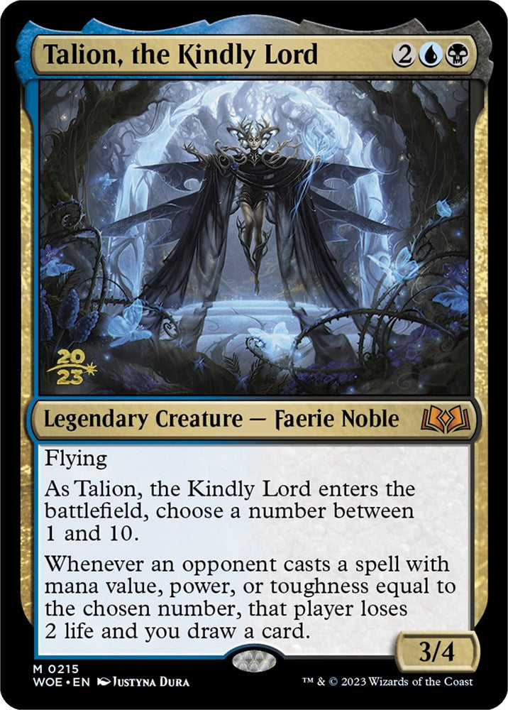 Talion, the Kindly Lord [Wilds of Eldraine Prerelease Promos] MTG Single Magic: The Gathering    | Red Claw Gaming