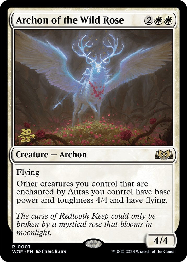 Archon of the Wild Rose [Wilds of Eldraine Prerelease Promos] MTG Single Magic: The Gathering    | Red Claw Gaming