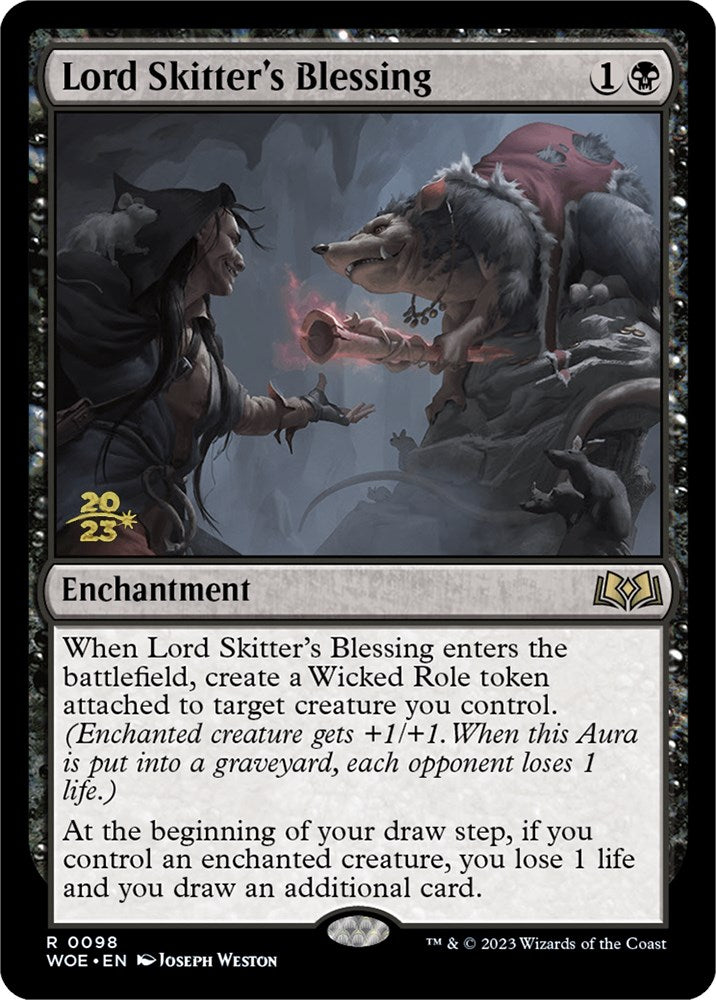 Lord Skitter's Blessing [Wilds of Eldraine Prerelease Promos] MTG Single Magic: The Gathering    | Red Claw Gaming