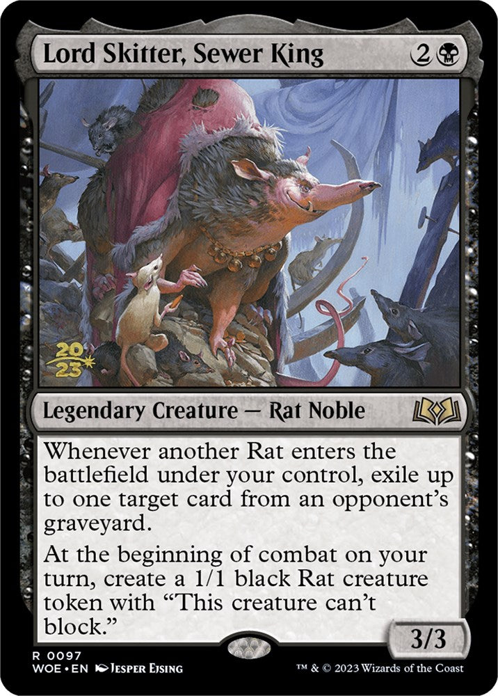 Lord Skitter, Sewer King [Wilds of Eldraine Prerelease Promos] MTG Single Magic: The Gathering    | Red Claw Gaming