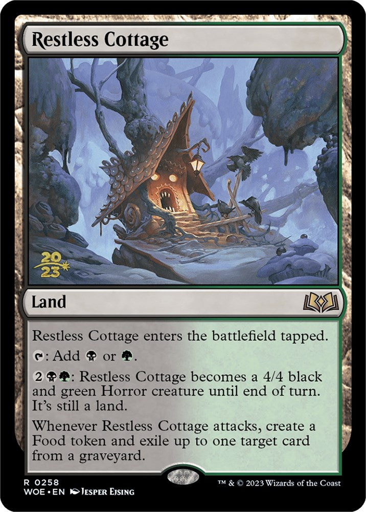 Restless Cottage [Wilds of Eldraine Prerelease Promos] MTG Single Magic: The Gathering    | Red Claw Gaming