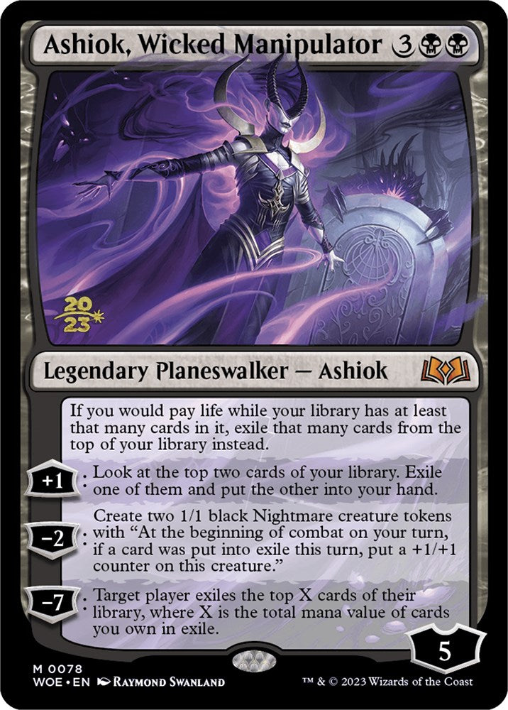 Ashiok, Wicked Manipulator [Wilds of Eldraine Prerelease Promos] MTG Single Magic: The Gathering    | Red Claw Gaming