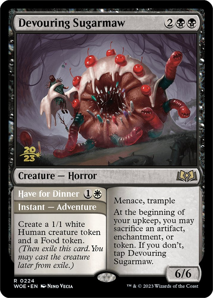 Devouring Sugarmaw // Have for Dinner(Promo Pack) [Wilds of Eldraine Promos] MTG Single Magic: The Gathering    | Red Claw Gaming