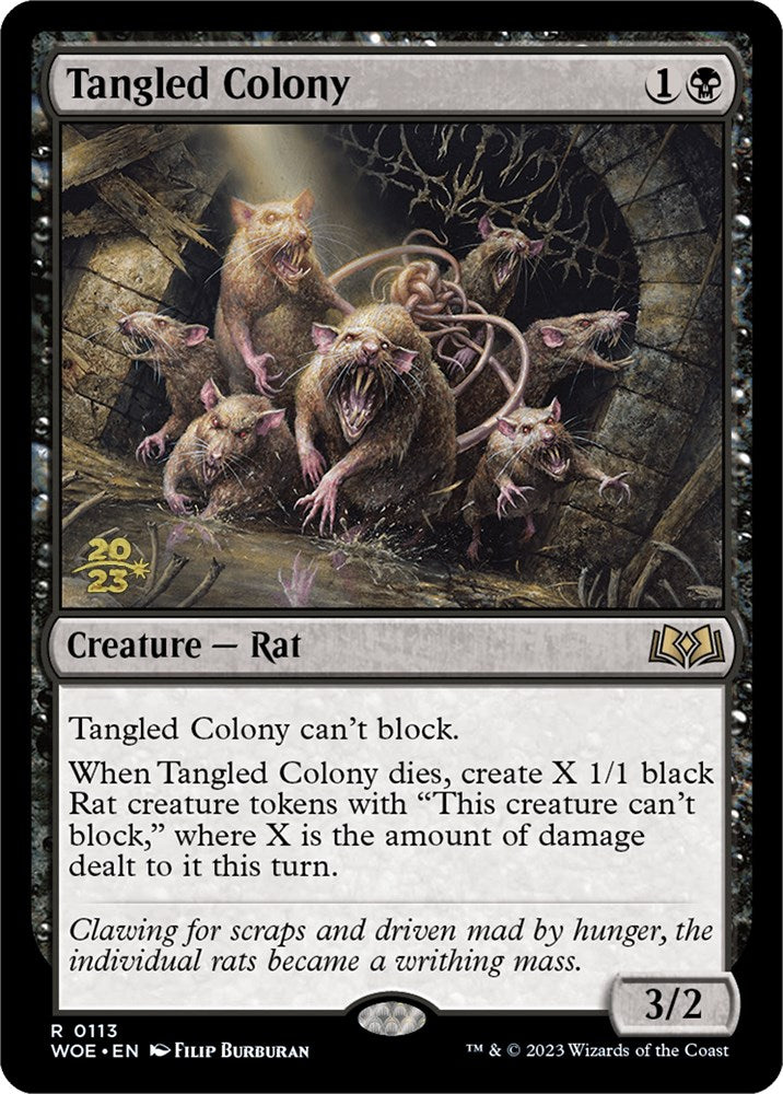 Tangled Colony [Wilds of Eldraine Prerelease Promos] MTG Single Magic: The Gathering    | Red Claw Gaming