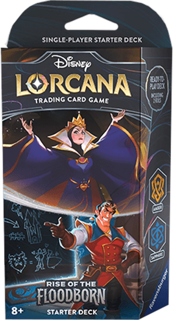 Rise of the Floodborn - Starter Deck (Amber & Sapphire) Lorcana Sealed Disney    | Red Claw Gaming