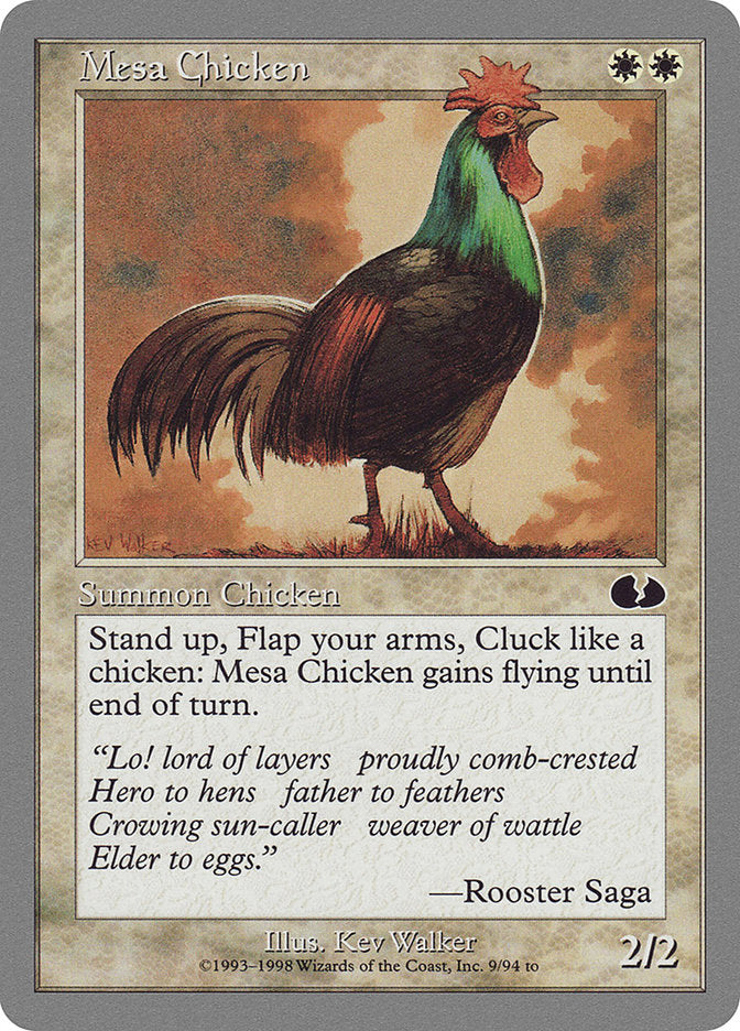 Mesa Chicken [Unglued] MTG Single Magic: The Gathering    | Red Claw Gaming