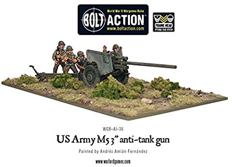 US Army 3'' Anti-Tank Gun American Warlord Games    | Red Claw Gaming