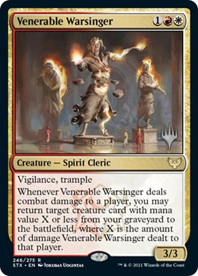 Venerable Warsinger (Promo Pack) [Strixhaven: School of Mages Promos] MTG Single Magic: The Gathering    | Red Claw Gaming