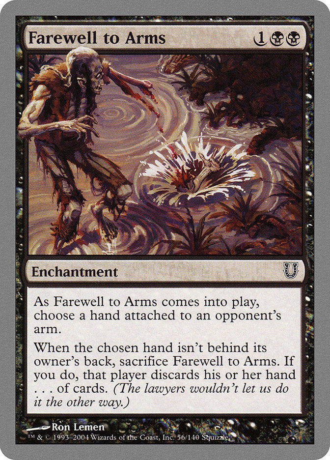 Farewell to Arms [Unhinged] MTG Single Magic: The Gathering    | Red Claw Gaming