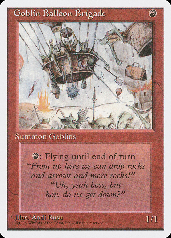 Goblin Balloon Brigade [Fourth Edition] MTG Single Magic: The Gathering    | Red Claw Gaming