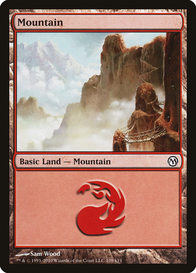 Mountain (109) [Duels of the Planeswalkers] MTG Single Magic: The Gathering    | Red Claw Gaming