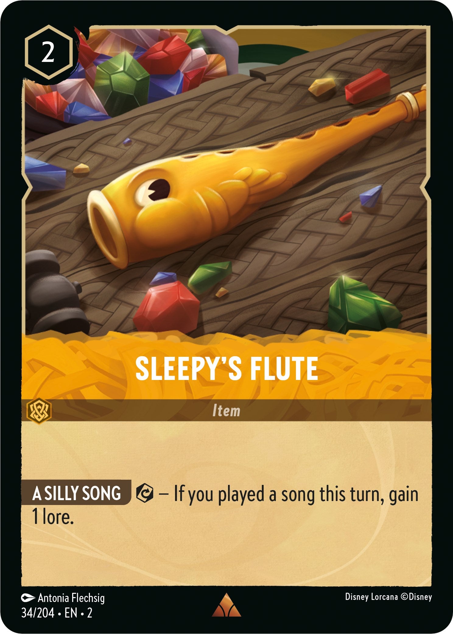 Sleepy's Flute (34/204) [Rise of the Floodborn] Lorcana Single Disney    | Red Claw Gaming