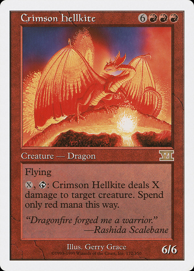 Crimson Hellkite [Classic Sixth Edition] MTG Single Magic: The Gathering    | Red Claw Gaming