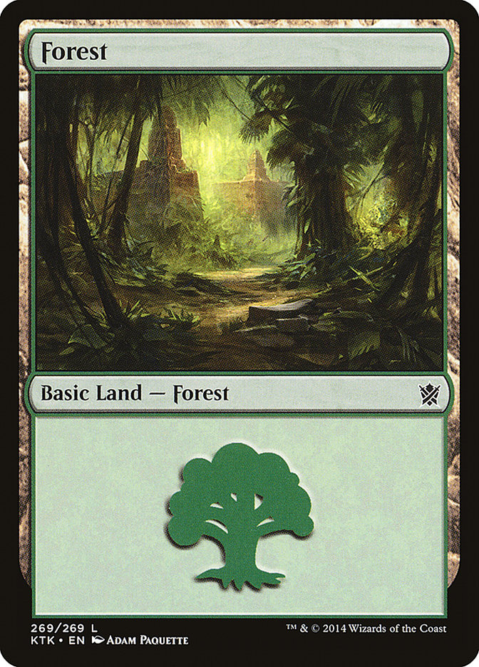 Forest (269) [Khans of Tarkir] MTG Single Magic: The Gathering    | Red Claw Gaming