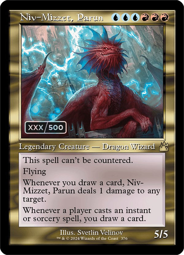 Niv-Mizzet, Parun (Retro) (Serialized) [Ravnica Remastered] MTG Single Magic: The Gathering    | Red Claw Gaming