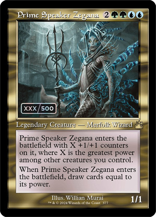 Prime Speaker Zegana (Retro) (Serialized) [Ravnica Remastered] MTG Single Magic: The Gathering    | Red Claw Gaming