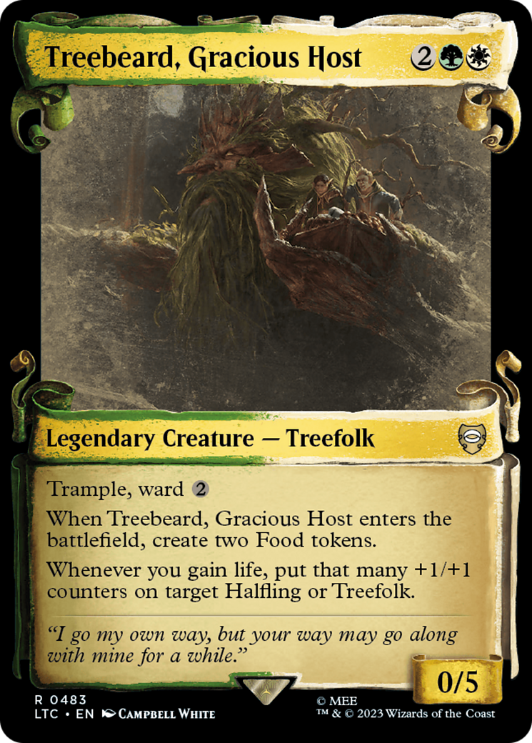 Treebeard, Gracious Host [The Lord of the Rings: Tales of Middle-Earth Commander Showcase Scrolls] MTG Single Magic: The Gathering    | Red Claw Gaming