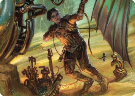 Mishra, Excavation Prodigy Art Card [The Brothers' War Art Series] MTG Single Magic: The Gathering    | Red Claw Gaming