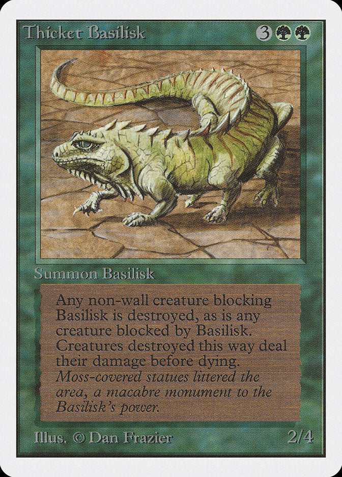 Thicket Basilisk [Unlimited Edition] MTG Single Magic: The Gathering    | Red Claw Gaming