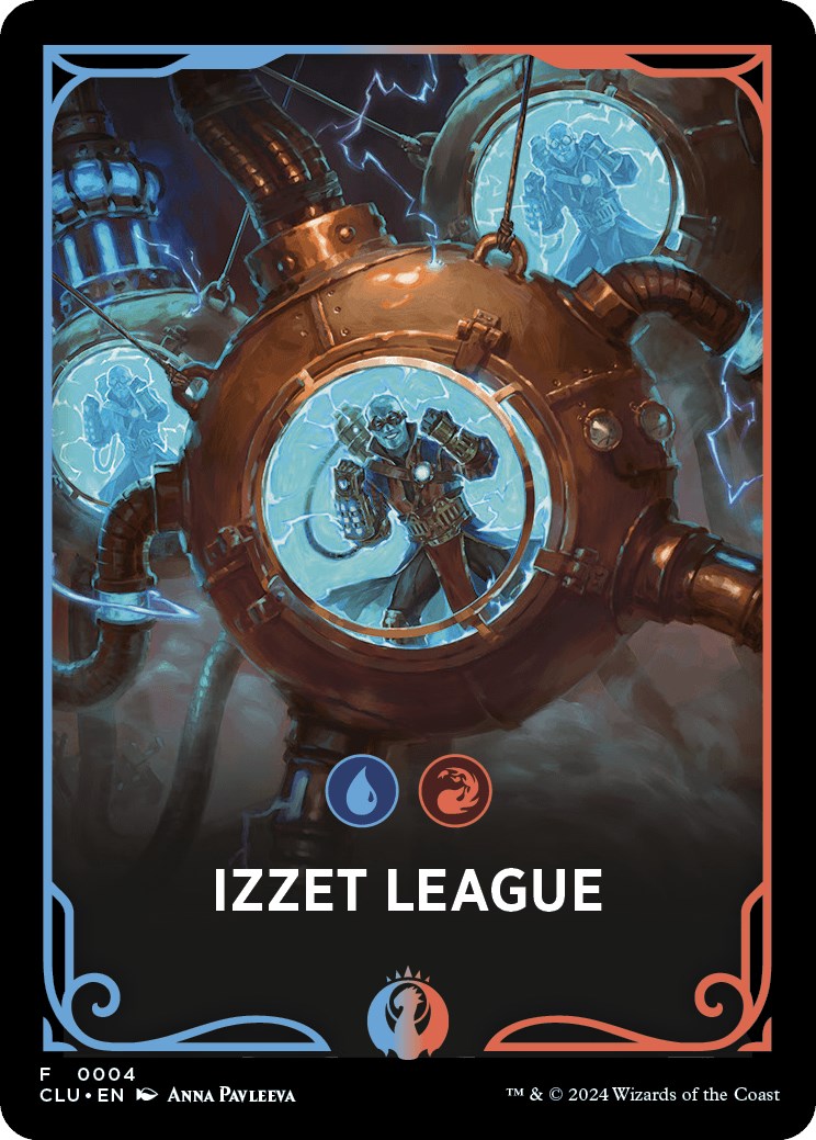 Izzet League Theme Card [Ravnica: Clue Edition Tokens] MTG Single Magic: The Gathering    | Red Claw Gaming