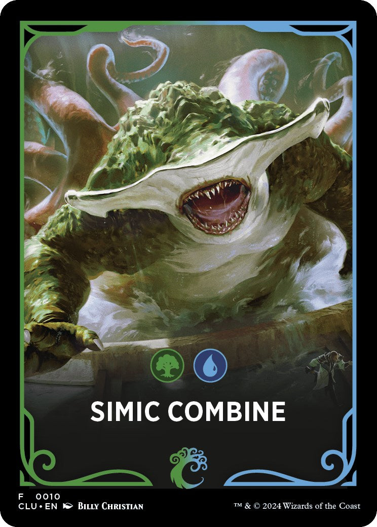 Simic Combine Theme Card [Ravnica: Clue Edition Tokens] MTG Single Magic: The Gathering    | Red Claw Gaming