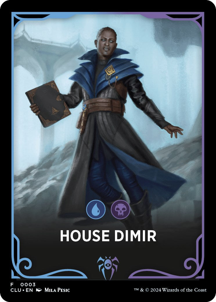 House Dimir Theme Card [Ravnica: Clue Edition Tokens] MTG Single Magic: The Gathering    | Red Claw Gaming