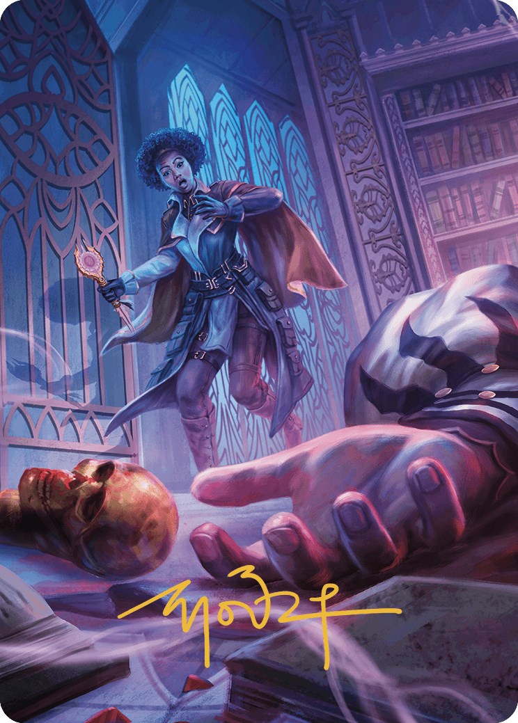 Deadly Complication Art Card (Gold-Stamped Signature) [Murders at Karlov Manor Art Series] MTG Single Magic: The Gathering    | Red Claw Gaming