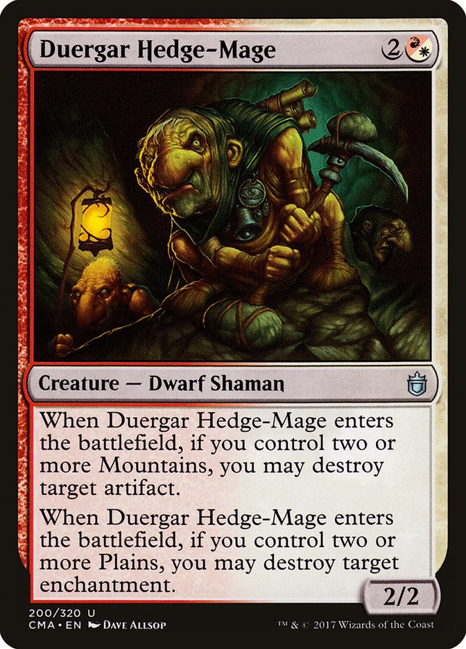 Duergar Hedge-Mage [Commander Anthology] MTG Single Magic: The Gathering    | Red Claw Gaming