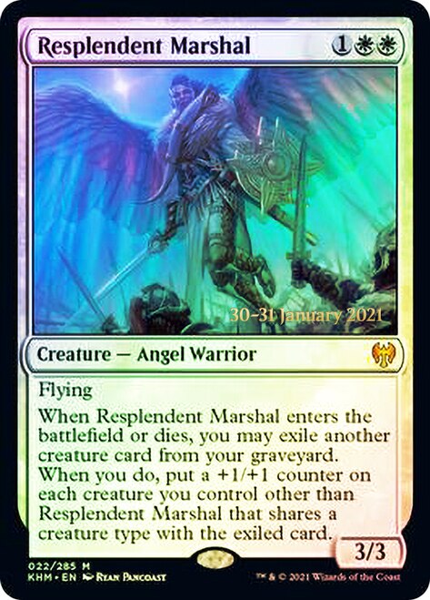 Resplendent Marshal [Kaldheim Prerelease Promos] MTG Single Magic: The Gathering    | Red Claw Gaming