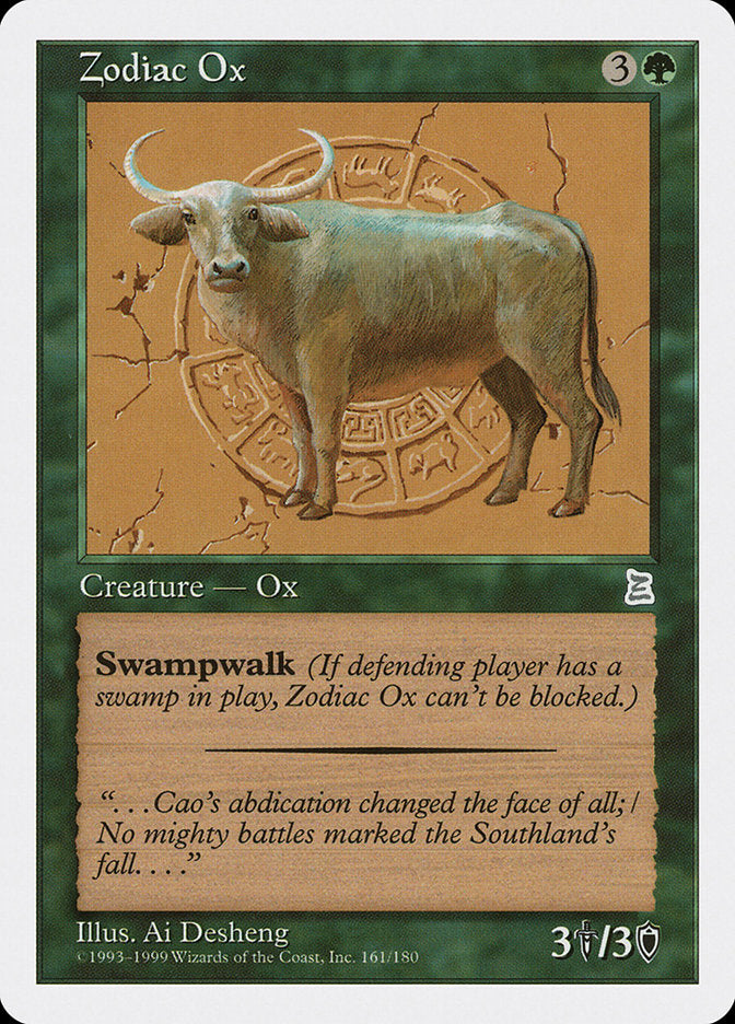 Zodiac Ox [Portal Three Kingdoms] MTG Single Magic: The Gathering    | Red Claw Gaming