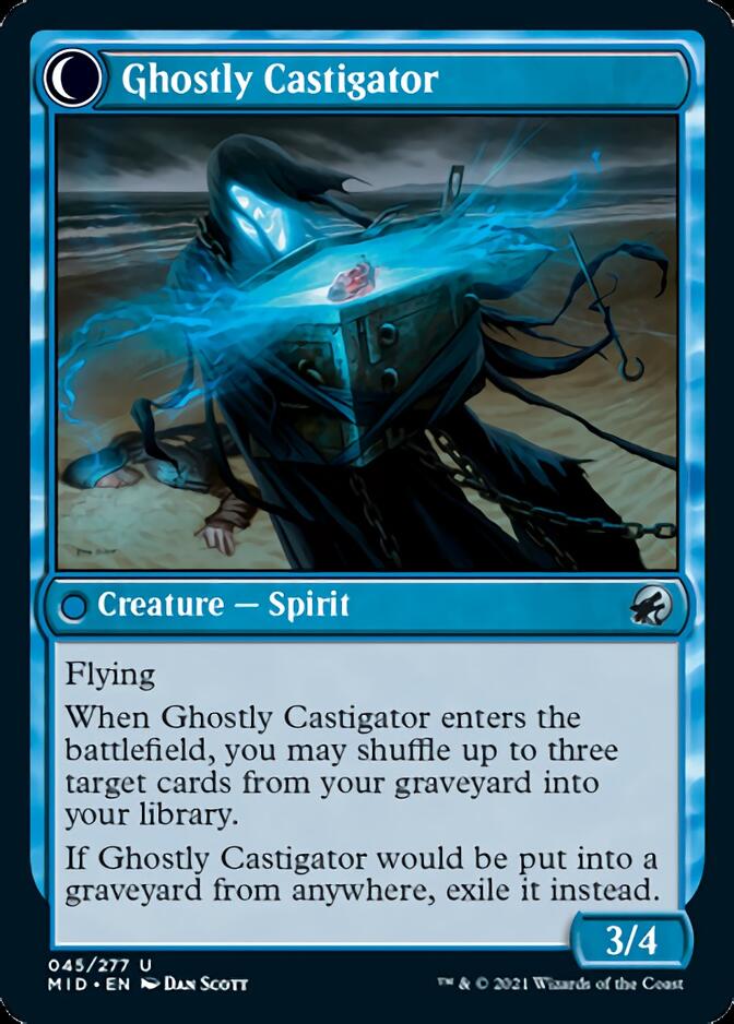 Covetous Castaway // Ghostly Castigator [Innistrad: Midnight Hunt] MTG Single Magic: The Gathering    | Red Claw Gaming