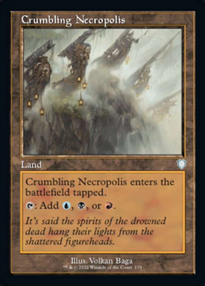 Crumbling Necropolis (Retro) [The Brothers' War Commander] MTG Single Magic: The Gathering    | Red Claw Gaming