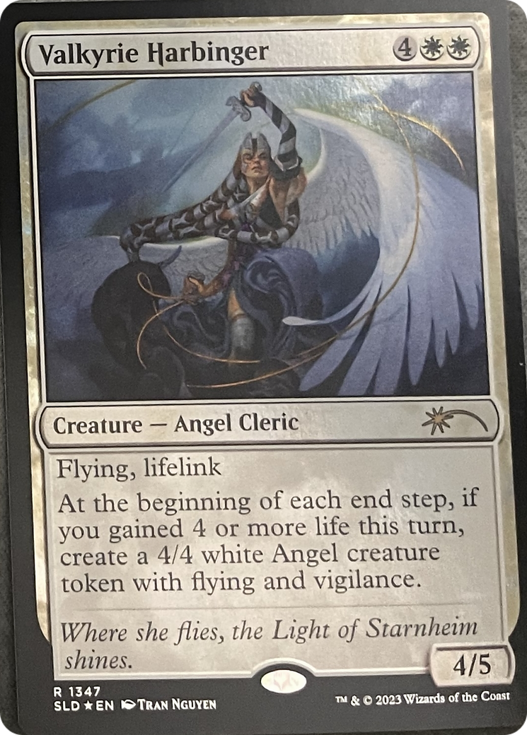 Valkyrie Harbinger [Secret Lair: Angels] MTG Single Magic: The Gathering    | Red Claw Gaming