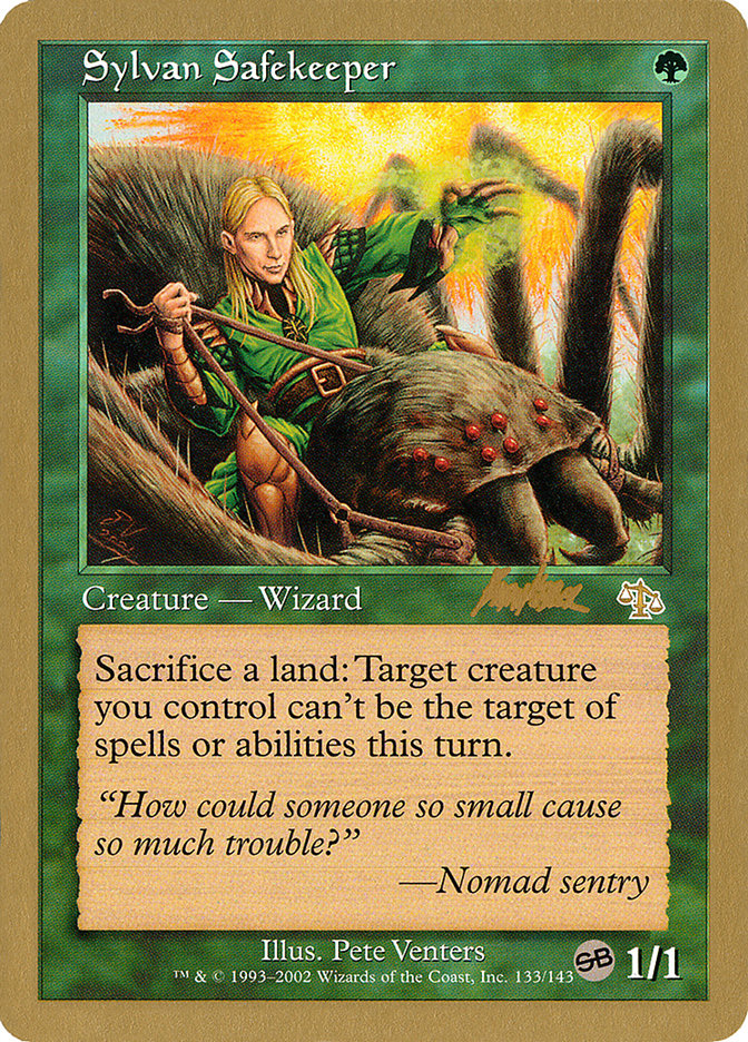 Sylvan Safekeeper (Brian Kibler) (SB) [World Championship Decks 2002] MTG Single Magic: The Gathering    | Red Claw Gaming