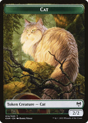 Dwarf Berserker // Cat Double-Sided Token [Kaldheim Tokens] MTG Single Magic: The Gathering    | Red Claw Gaming