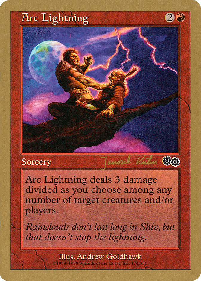 Arc Lightning (Janosch Kuhn) [World Championship Decks 2000] MTG Single Magic: The Gathering    | Red Claw Gaming