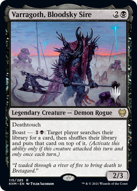 Varragoth, Bloodsky Sire (Promo Pack) [Kaldheim Promos] MTG Single Magic: The Gathering    | Red Claw Gaming