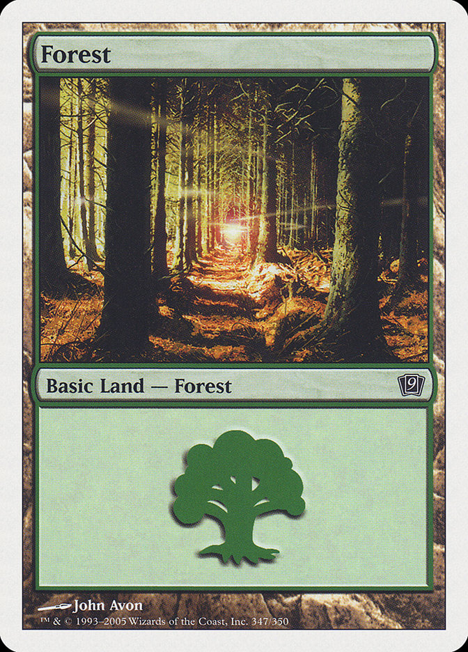 Forest (347) [Ninth Edition] MTG Single Magic: The Gathering    | Red Claw Gaming