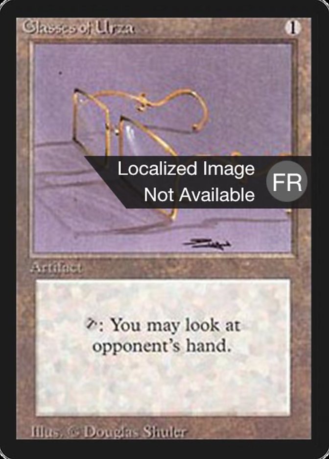 Glasses of Urza [Foreign Black Border] MTG Single Magic: The Gathering    | Red Claw Gaming