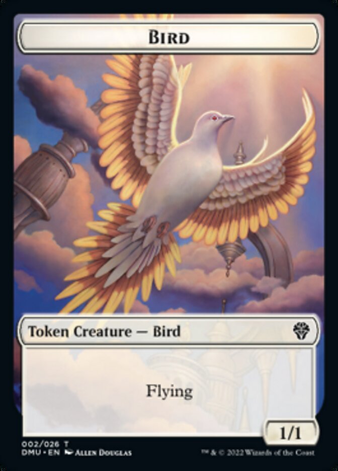 Bird (002) // Treasure Double-Sided Token [Dominaria United Tokens] MTG Single Magic: The Gathering    | Red Claw Gaming