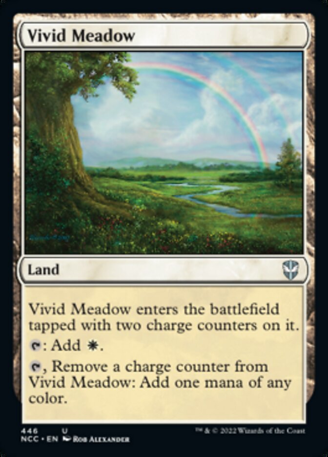 Vivid Meadow [Streets of New Capenna Commander] MTG Single Magic: The Gathering    | Red Claw Gaming