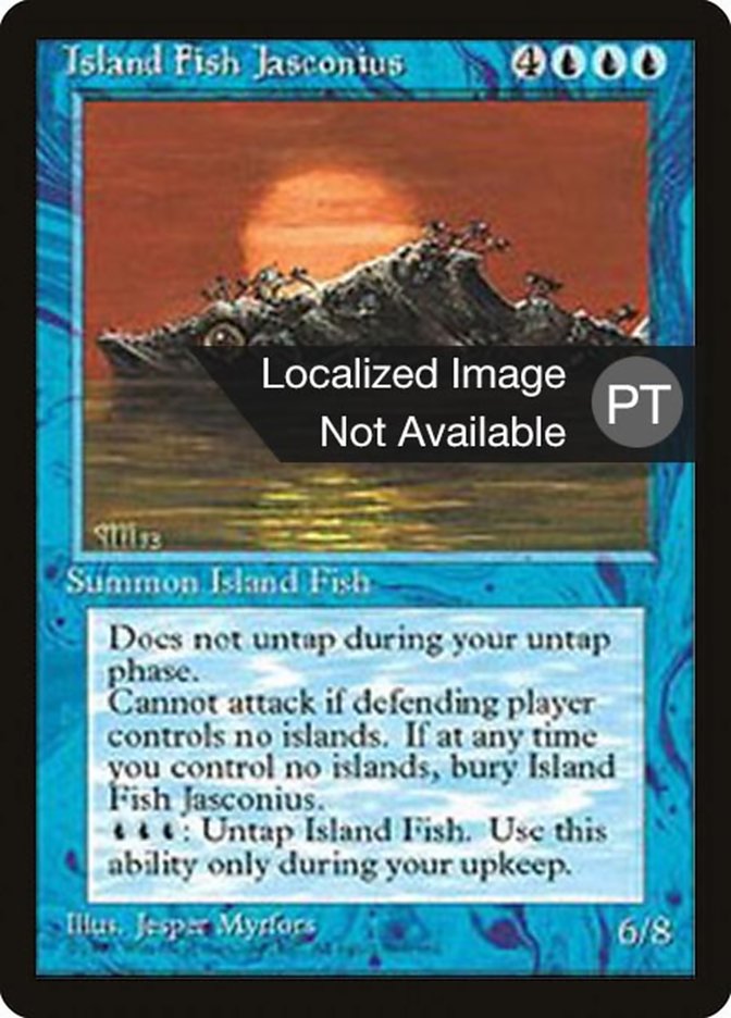 Island Fish Jasconius [Fourth Edition (Foreign Black Border)] MTG Single Magic: The Gathering    | Red Claw Gaming